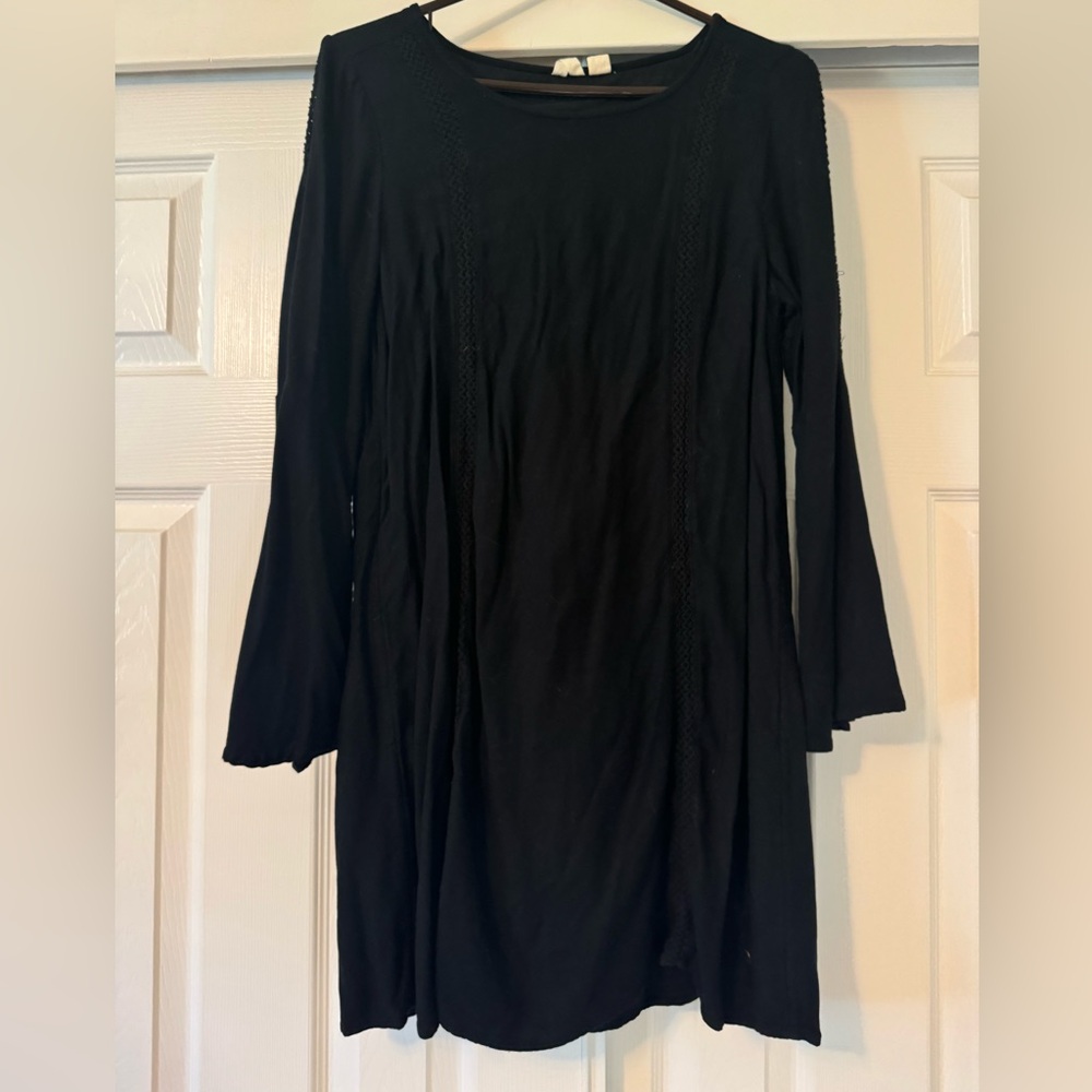 Roxy Long Bell-Sleeve Mini Dress